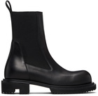 Rick Owens Black Temple Beatle Gabe Chelsea Boots