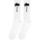 Palm Angels White Palm x Palm Socks
