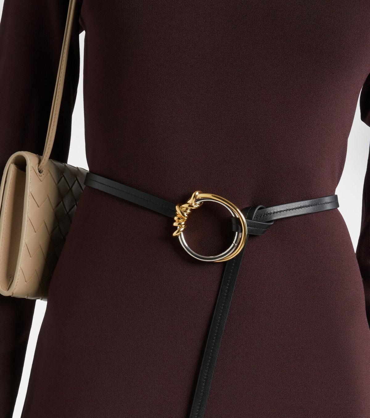 Bottega Veneta Knot Ring leather belt