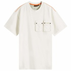 Napapijri Men's Multi Pocket T-Shirt in White Whisper
