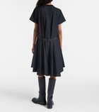 Sacai Cotton poplin and jersey maxi dress