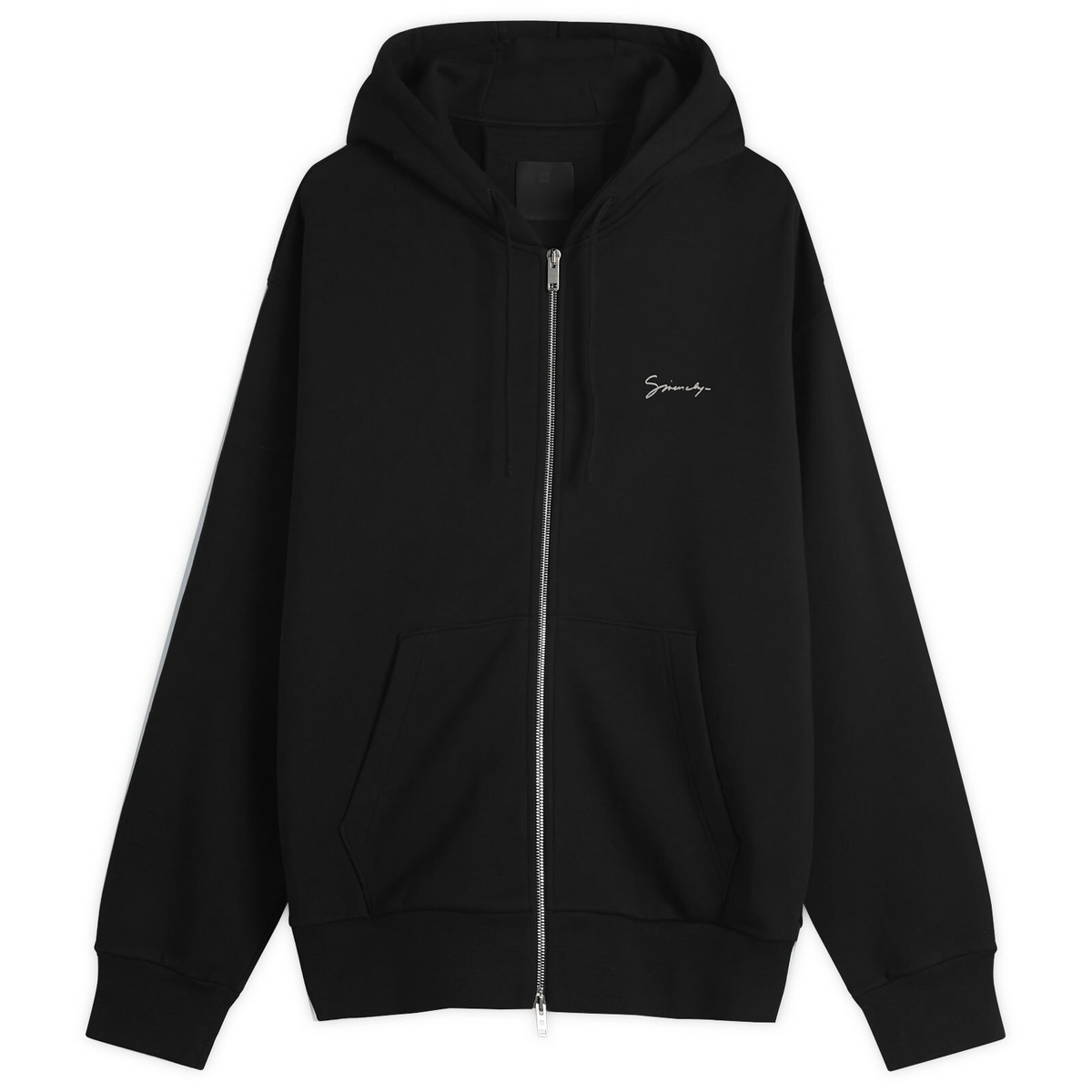 Givenchy Black Distressed Box Logo Hoodie Givenchy