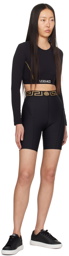 Versace Underwear Black Greca Border Sport Shorts