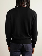 AMI PARIS - ADC Logo-Embroidered Merino Wool Sweater - Black