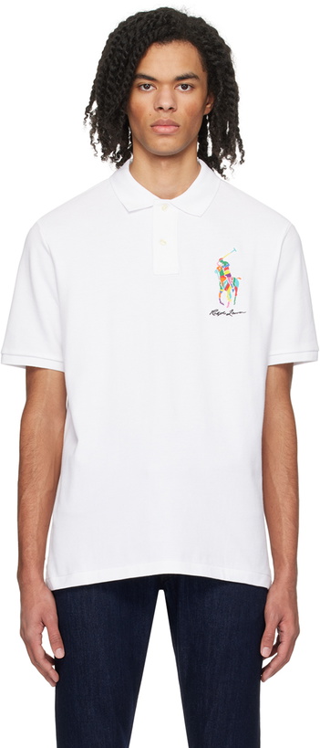 Photo: Polo Ralph Lauren White Classic Big Pony Polo