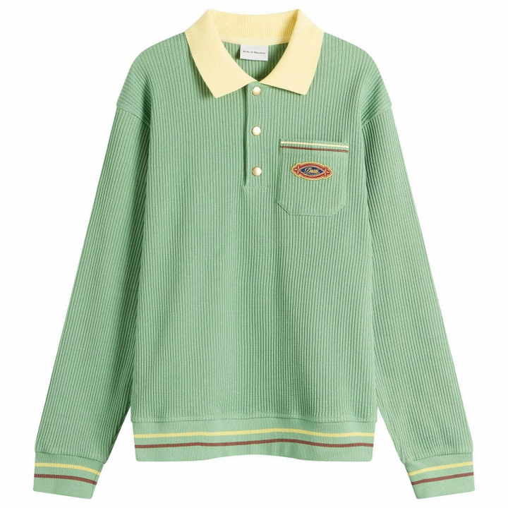 Photo: Drôle de Monsieur Men's Polo Rugby Shirt in Light Green