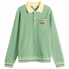 Drôle de Monsieur Men's Polo Rugby Shirt in Light Green