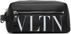 Valentino Garavani Black VLTN Washbag Pouch