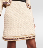 Tory Burch Crochet cotton-blend miniskirt