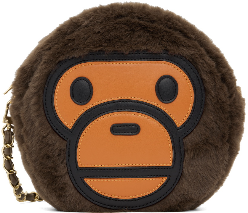 BAPE Brown Baby Milo Faux Fur Backpack A Bathing Ape