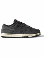 Nike - Dunk Low PRM Suede and Full-Grain Leather Sneakers - Black