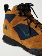 Nike - ACG Torre Mid Canvas and Suede Hiking Boots - Brown