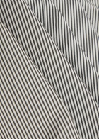 Agolde Cinched Striped Cotton-poplin Shirt Grey