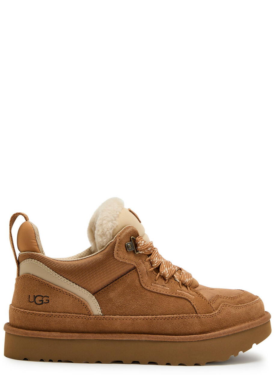 Ugg Lowmel Panelled Suede Sneakers Tan