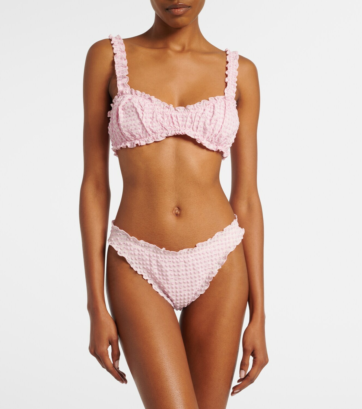Simkhai Checked bikini bottoms