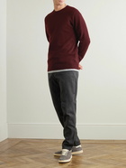 Sunspel - Wool Sweater - Burgundy