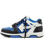 Off-White Men's Out Of Office Leather Sneakers in Blue/White