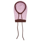 Damson Madder Women's Pointelle Hood in Pink/Choc 