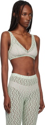 Baserange Green Crescent Bralette