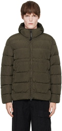 C.P. Company Khaki Chrome-R Goggle Down Jacket