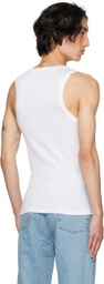 Róhe White Scoop Neck Tank Top