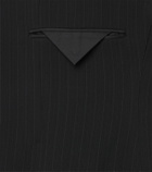 Saint Laurent Chalk stripe wool-blend grain de poudre blazer