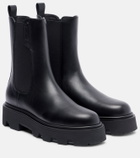 Moncler Aurea leather Chelsea boots