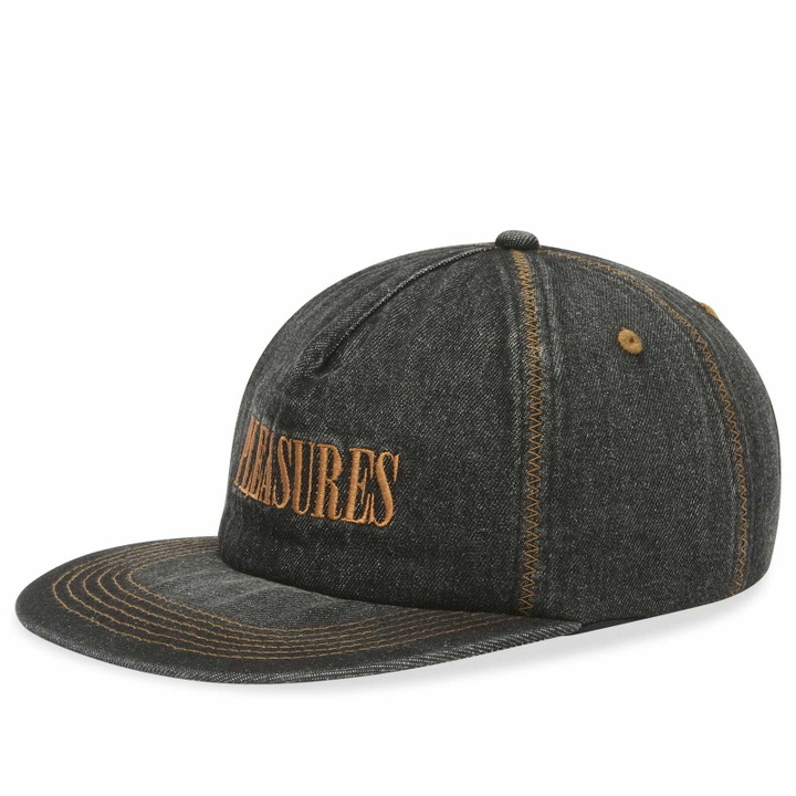 Photo: Pleasures Men's Zig Zag Denim Cap in Black 