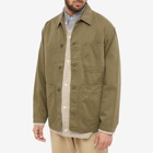 Beams Plus Men's Herringbone Chore Jacket in Olive