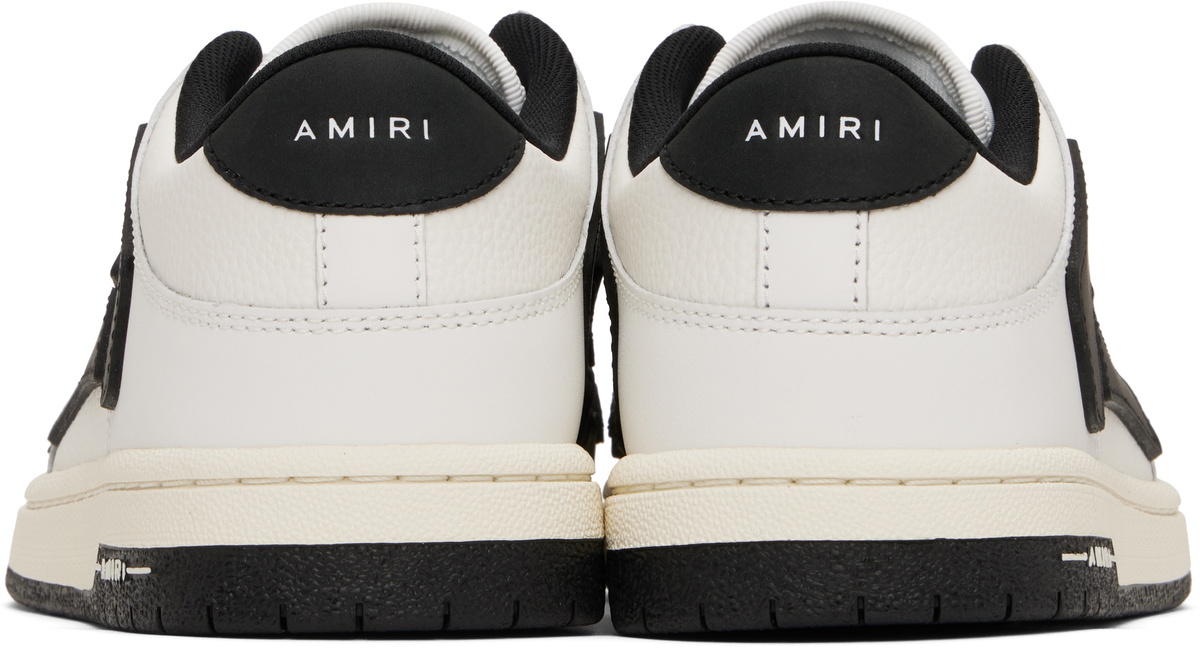 AMIRI White & Black Skel-Top Low Sneakers Amiri