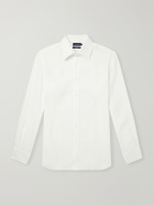 Thom Sweeney - Linen Straight Point Collar Shirt - Neutrals