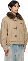 Andersson Bell Beige Ortega Washed Cotton Jacket