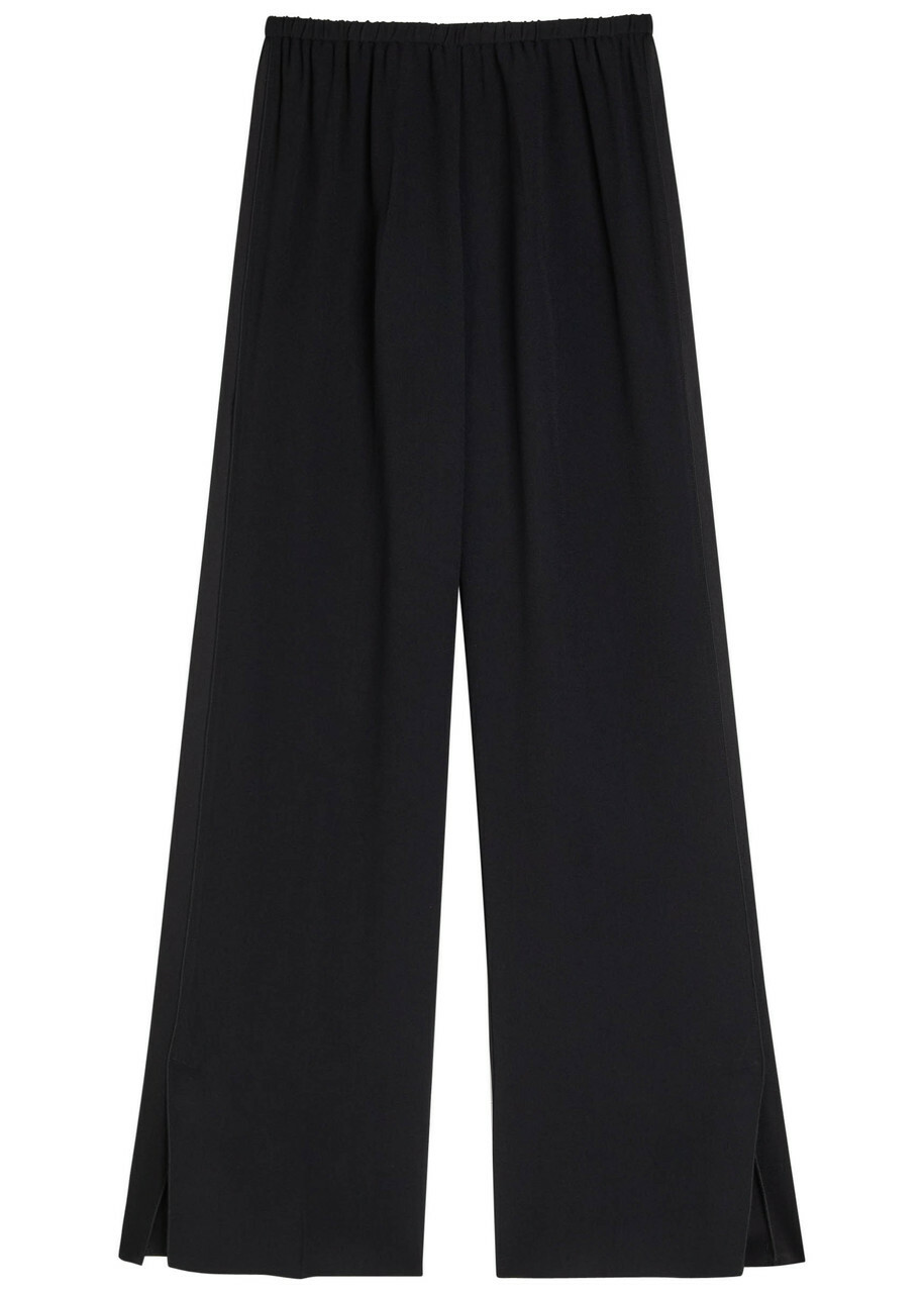 Forte_forte Crepe Trousers Black