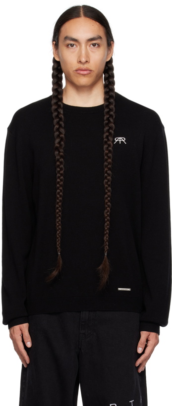Photo: RTA Black Embroidered Sweater