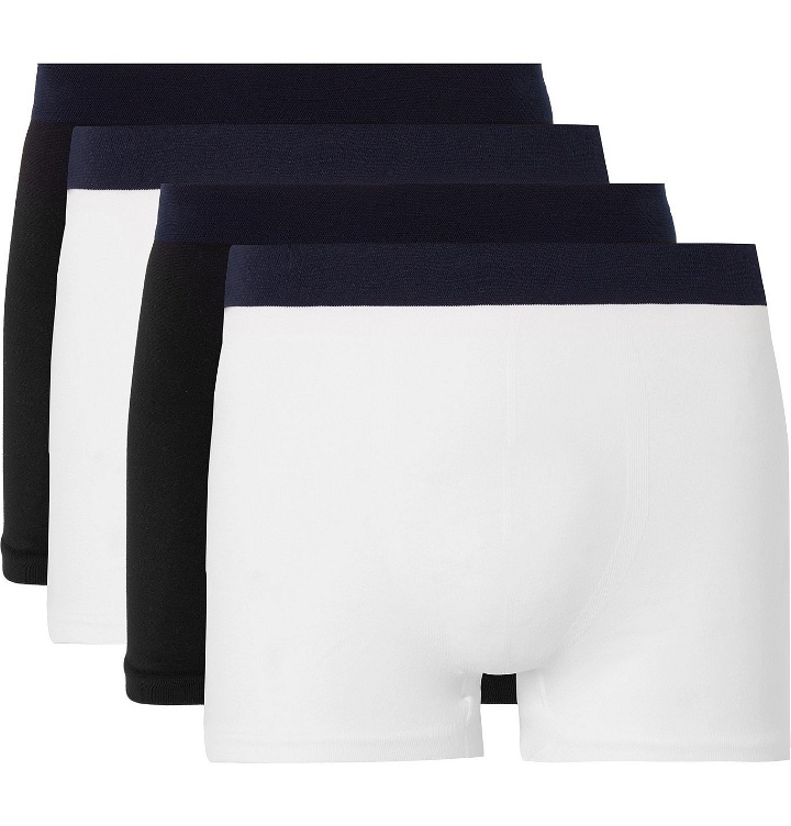 Photo: Hamilton and Hare - Five-Pack Seamless Stretch-Jersey Boxer Briefs - White