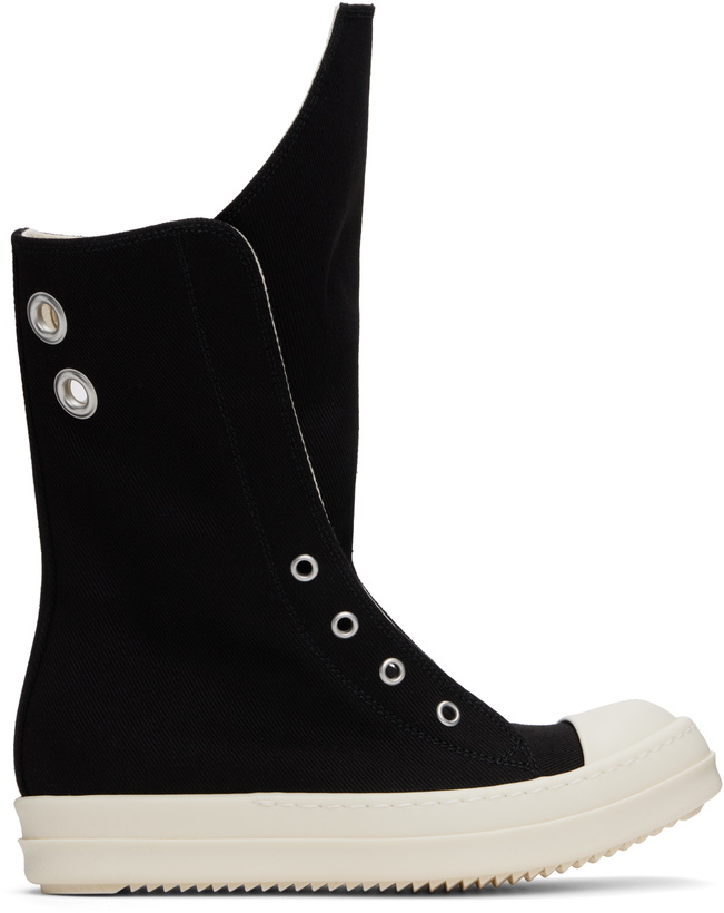 Photo: Rick Owens DRKSHDW Black Hollywood Boot Sneaks Sneakers