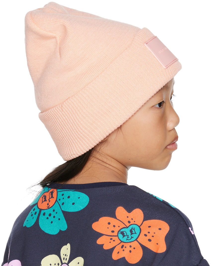 Jacobs Patch Kids Logo Marc Beanie Jacobs Marc Pink