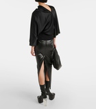 Rick Owens Cylinder draped jersey top