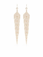 Jacquie Aiche 14Kt Yellow Gold Fishtail Diamond Drop Earrings