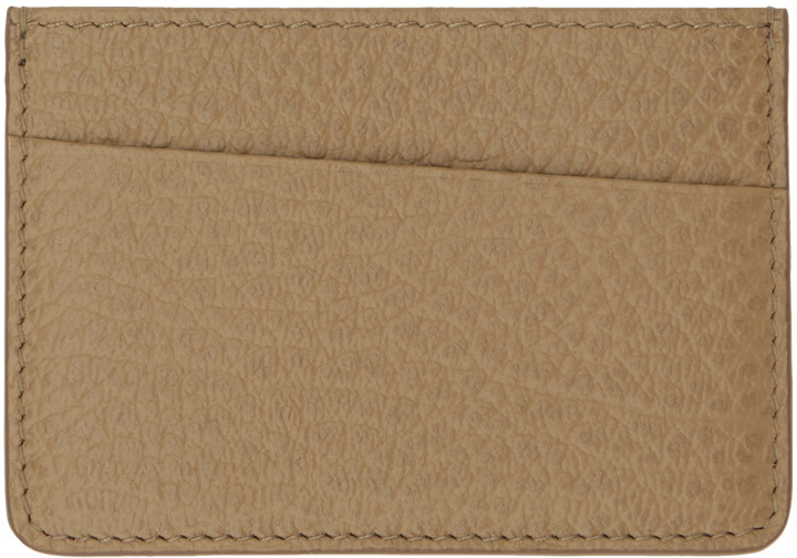 Photo: Maison Margiela Taupe Four Stitches Card Holder