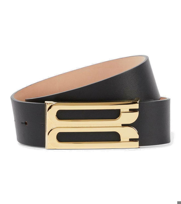 Photo: Victoria Beckham Logo leather belt