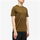 Sunspel Men's Classic Crew Neck T-Shirt in Dark Olive