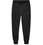 Y-3 - Tapered Loopback Cotton-Jersey Sweatpants - Men - Black