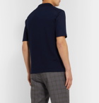 Gabriela Hearst - Slim-Fit Virgin Wool Polo Shirt - Blue