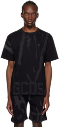 GCDS Black Printed T-Shirt