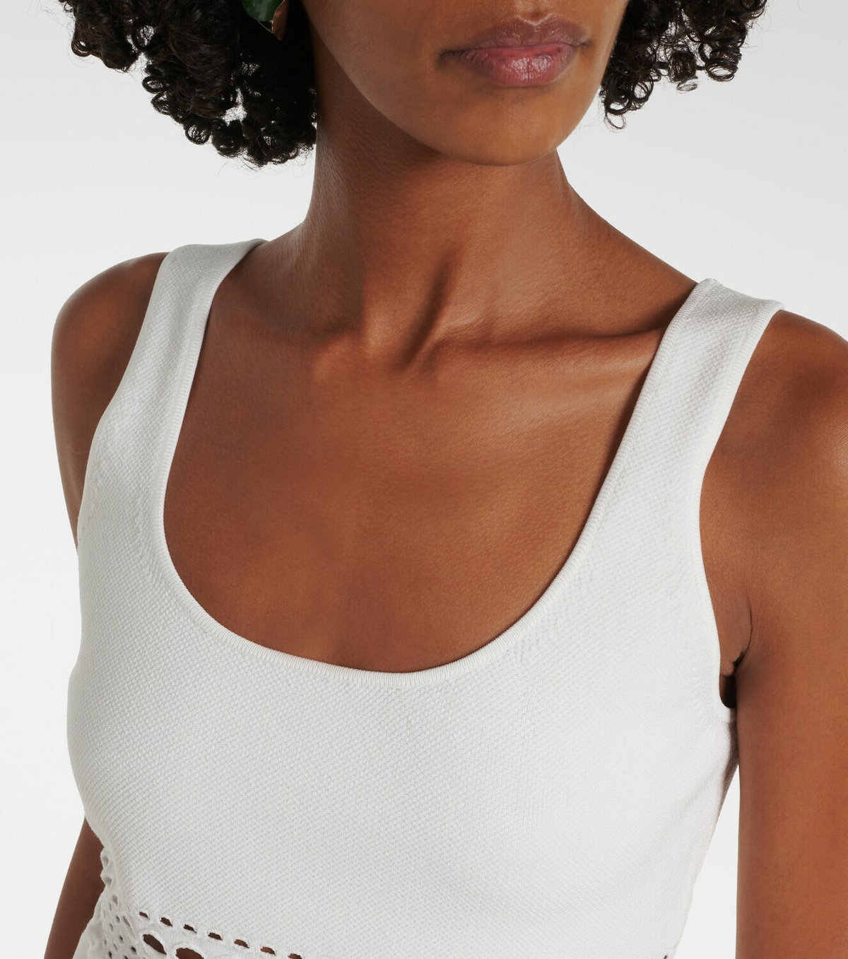 Simkhai Fitzgerald open-knit tank top