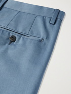 BOGLIOLI - Slim-Fit Wool and Cotton-Blend Twill Suit Trousers - Blue