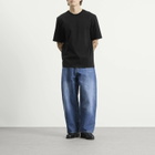 Studio Nicholson Men's Lay Branded Boxy Fit T-Shirt in Black