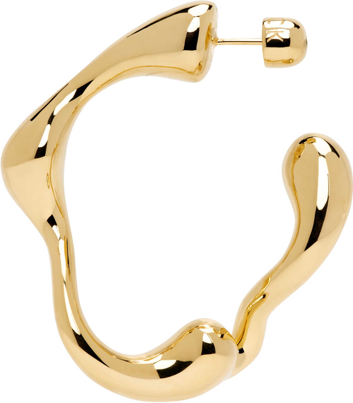Maria Black Gold Splash Hoop Large Left Single Earring