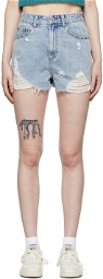SJYP Blue Denim Shorts